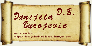 Danijela Burojević vizit kartica